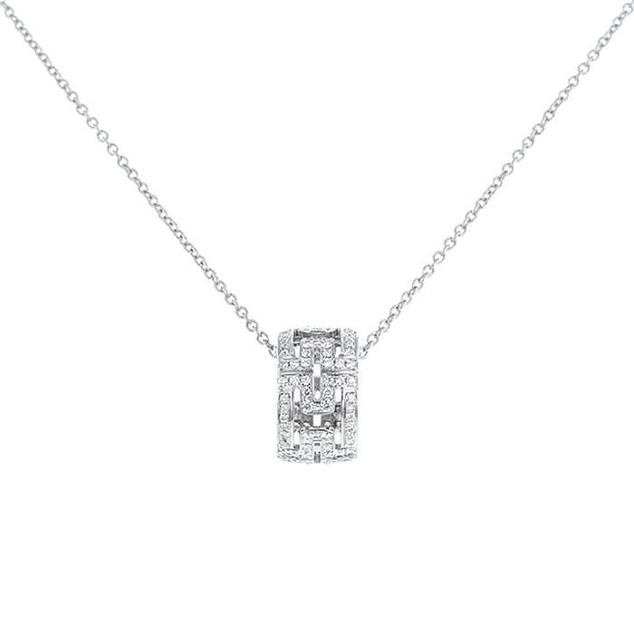 [Kismet Jewels ]PARENTESI NECKLACE SILVER DIAMOND