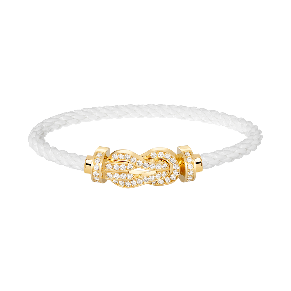 [Kismet Jewels ]CHANCE LARGE 8 FIGURE BUCKLE FULLDIAMOND BRACELET GOLD