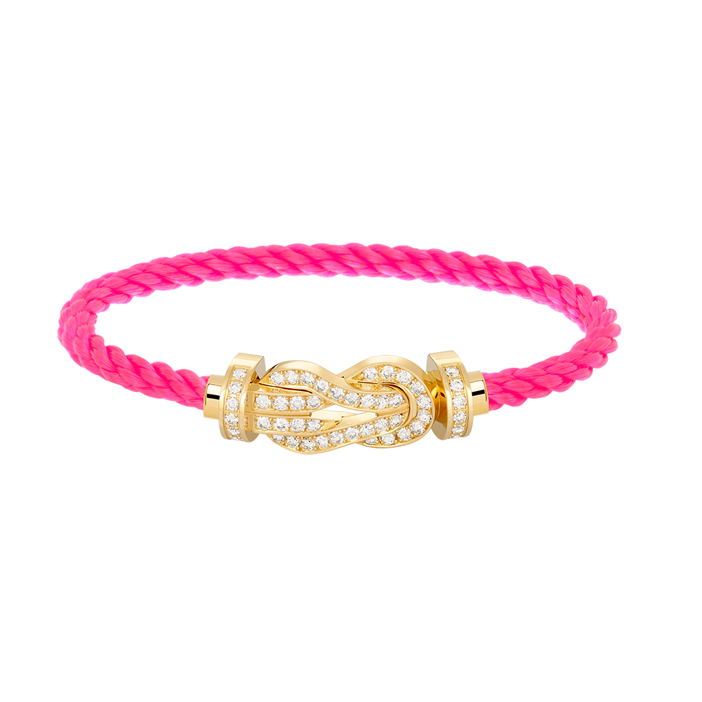 [Kismet Jewels ]CHANCE LARGE 8 FIGURE BUCKLE FULLDIAMOND BRACELET GOLD