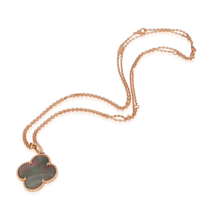 [Kismet Jewels ]CLOVER 25MM GOLD DARK MOP BIG CLOVER NECKLACE