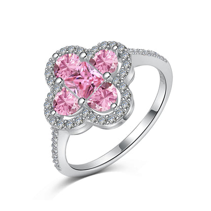 [Kismet Jewels ]Luxurious Eternity Flower Shape Banquet Ring