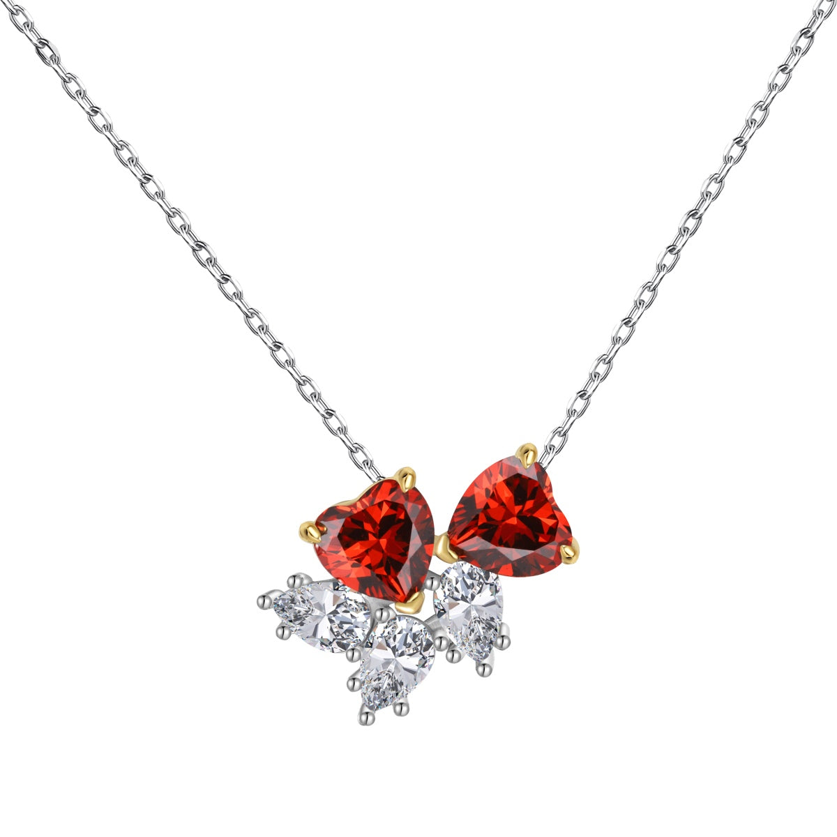 [Kismet Jewels ]Dainty Red Heart Necklace