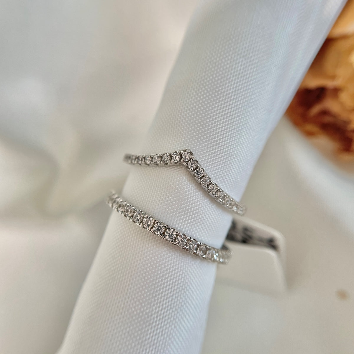 [Kismet Jewels ]Elaborate Tennis Band Ring