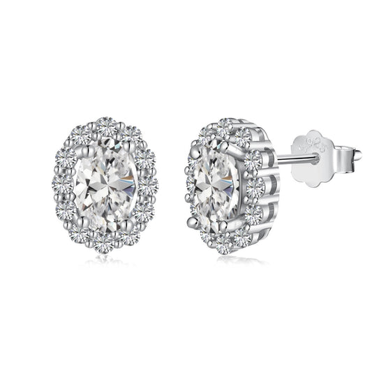 [Kismet Jewels ]Delicate Unique Oval Cut Daily Earrings