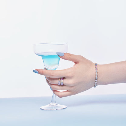 [Kismet Jewels ]Dainty Kaleidoscopic Emerald Cut Daily Ring