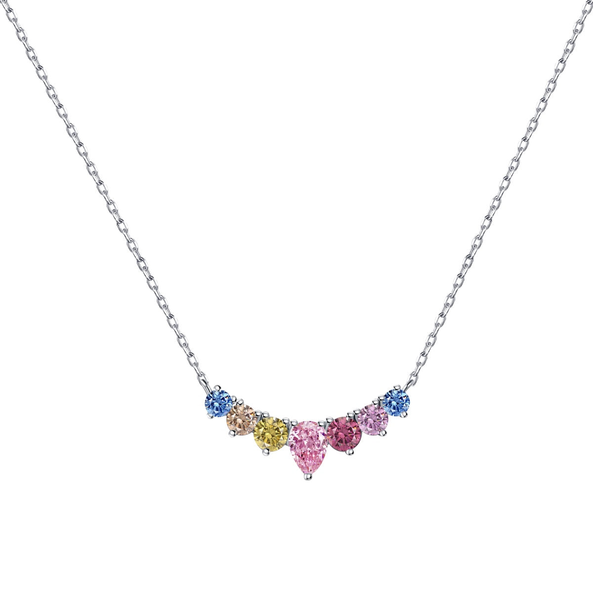 [Kismet Jewels ]Dainty Colorful Heart Necklace