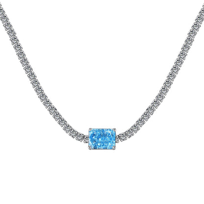 [Kismet Jewels ]2.0 carat Ornate Emerald Cut Necklace