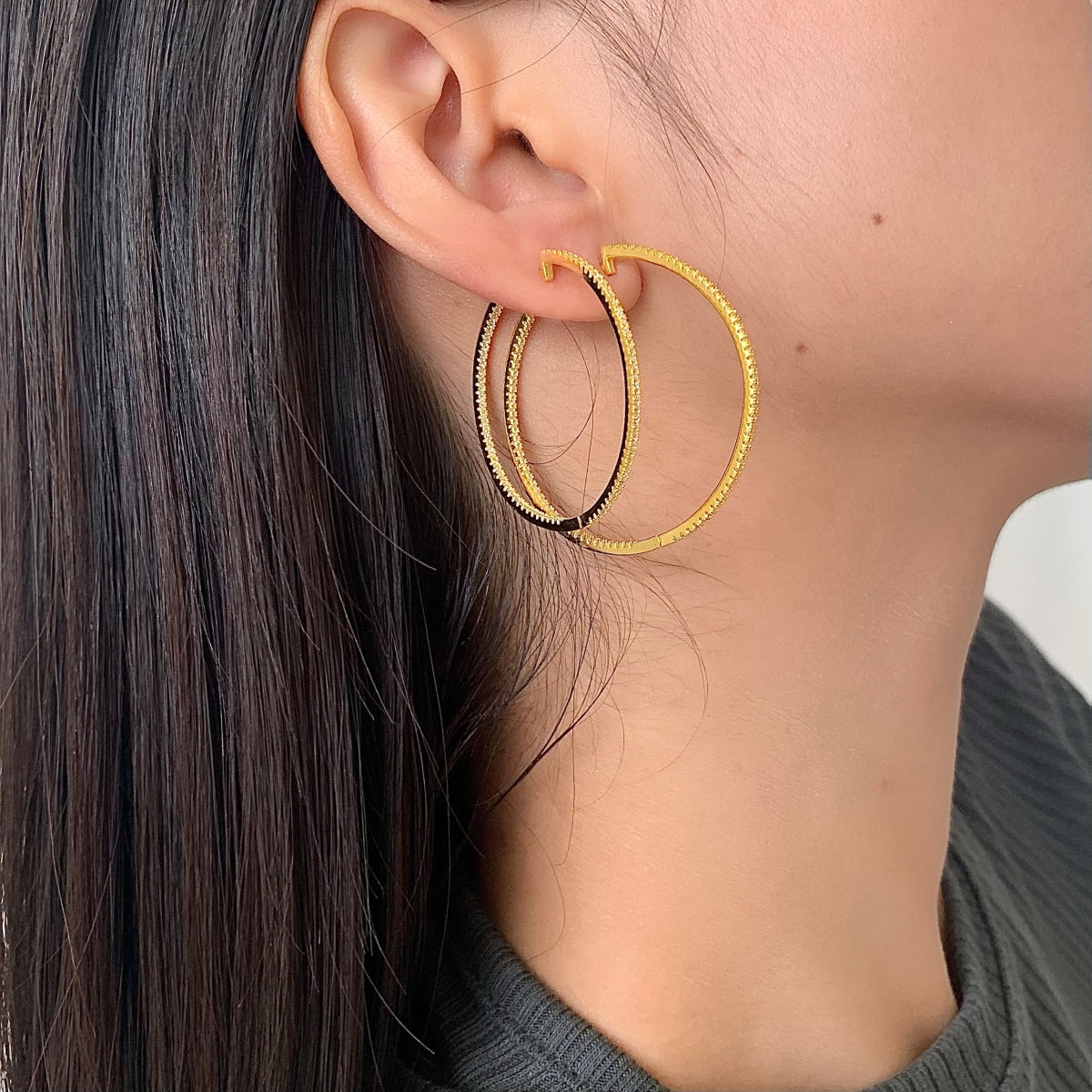 [Kismet Jewels ]Popular Large Hoop Earrings