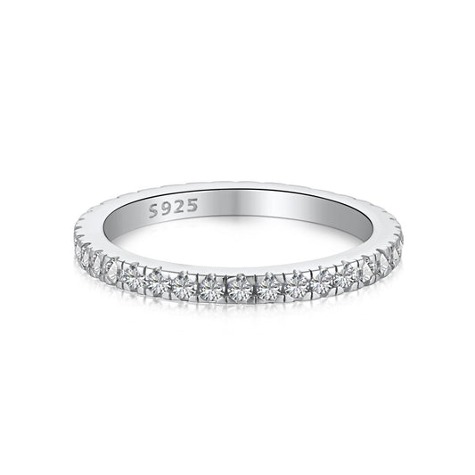 [Kismet Jewels ]Delicate Sparkling Round Cut Daily Ring