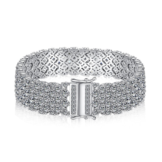 [Kismet Jewels ]Ornate Elegant Round Cut Party Bracelet
