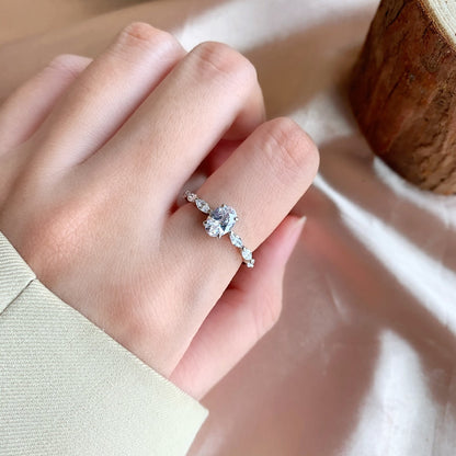 [Kismet Jewels ]0.75 Carat Luxurious Vibrant Elongated Cushion Cut Daily Ring