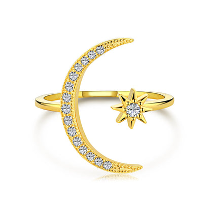 [Kismet Jewels ]Eternity Moon & Star Ring