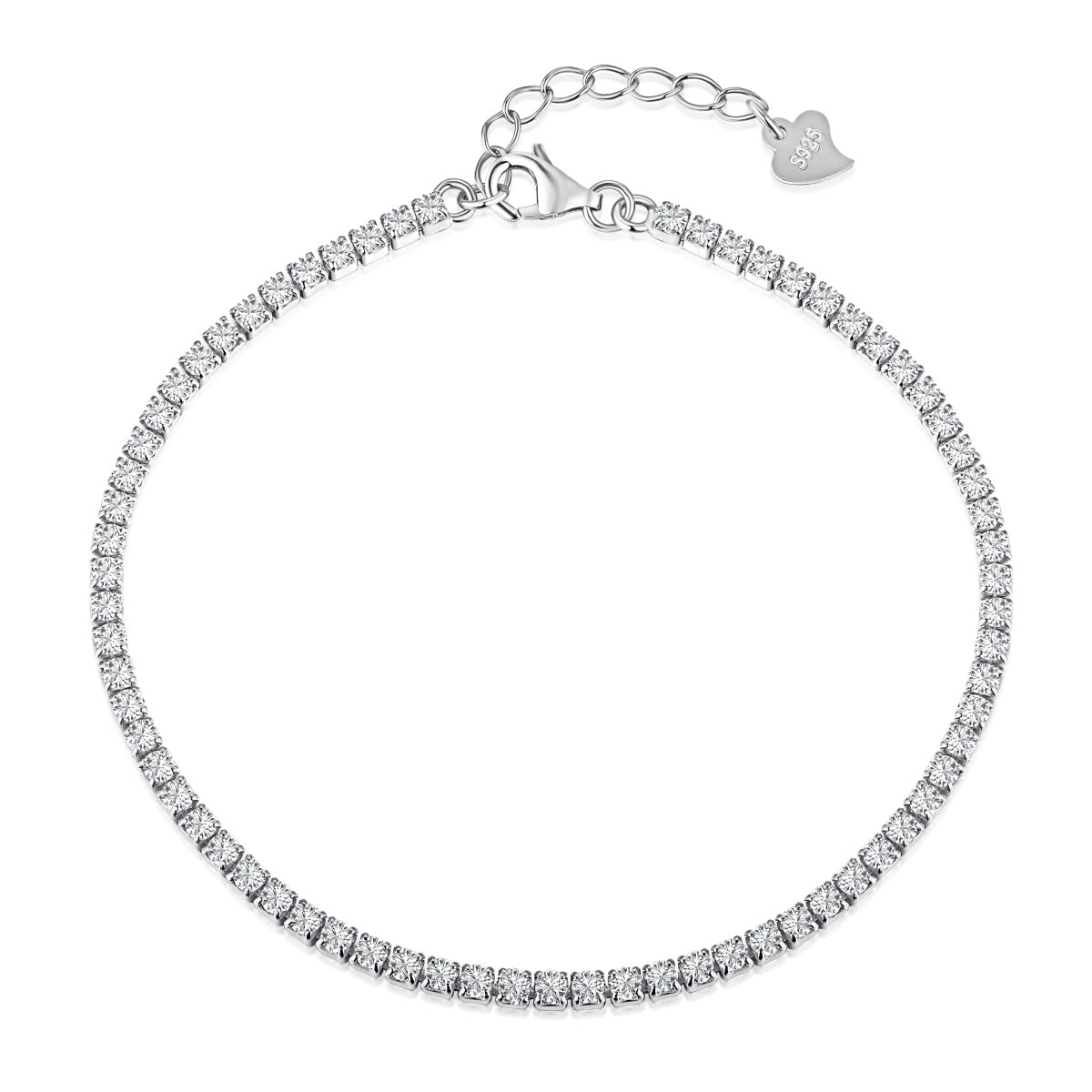 [Kismet Jewels ]Radiant Shinning Princess Cut Tennis Bracelet