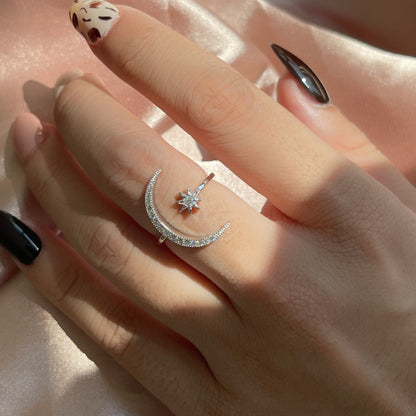 [Kismet Jewels ]Eternity Moon & Star Ring