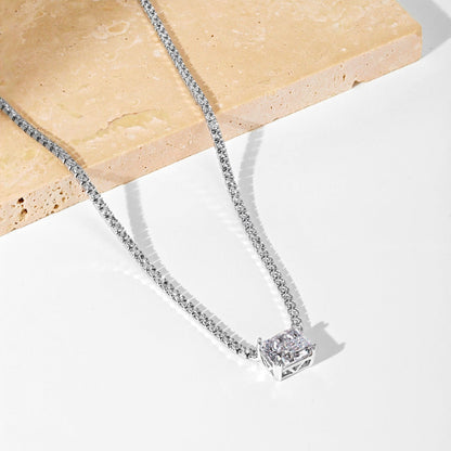 [Kismet Jewels ]4.0 Carat Elegant Radiant Cut Necklace
