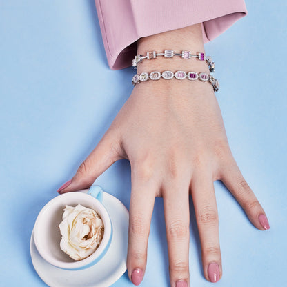 [Kismet Jewels ]Exquisite Ornate Emerald Cut Daily Bracelet