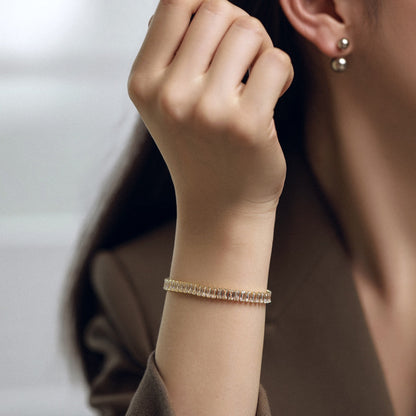 [Kismet Jewels ]Exquisite Emerald Cut Daily Bracelet