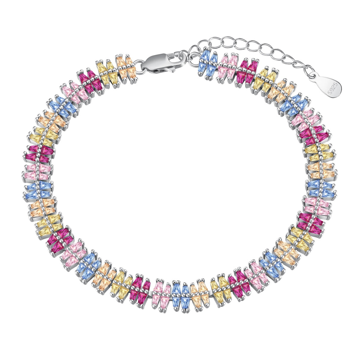 [Kismet Jewels ]Sparkling Exquisite Multi Cut Party Bracelet