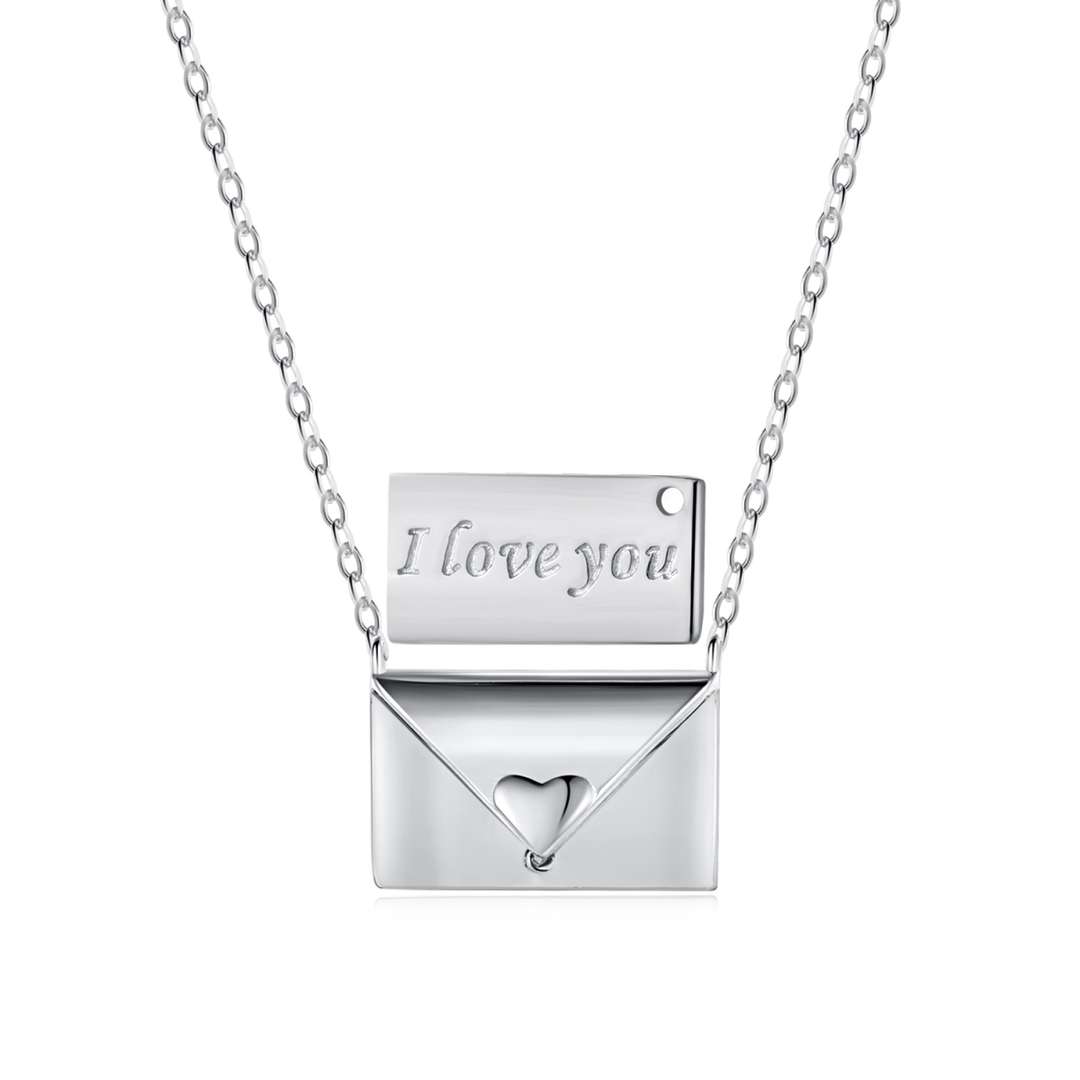 [Kismet Jewels ]Envelope Heart Shape Mother's Day Necklace