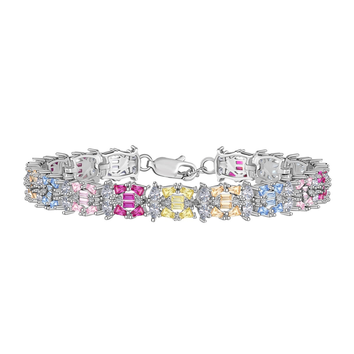 [Kismet Jewels ]Delicate Colorful Multi Cut Party Bracelet