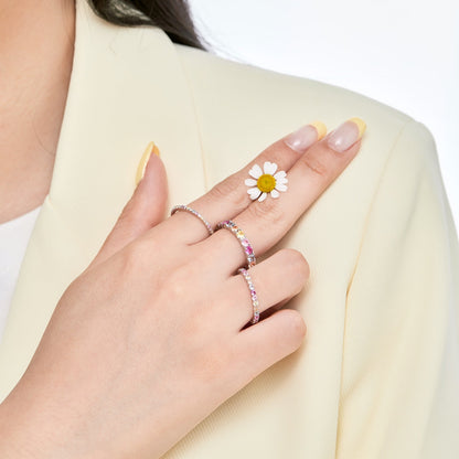 [Kismet Jewels ]Elegant Vivid Round Cut Daily Ring