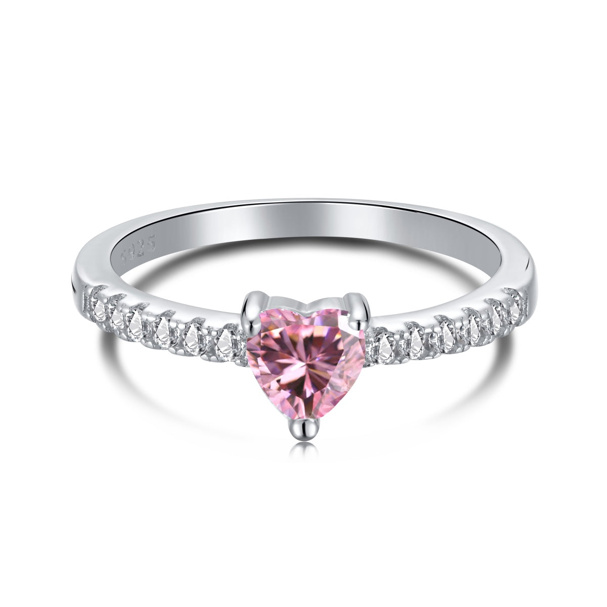 [Kismet Jewels ]0.5 Carat CaratEternity Charming Heart Shape Lover Ring