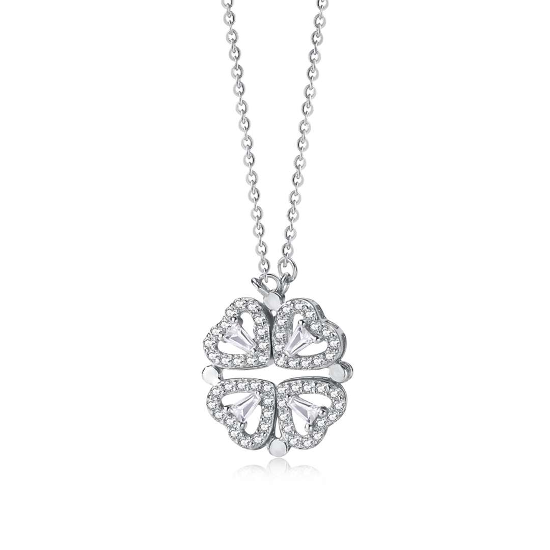 [Kismet Jewels ]Ornate Heart Cut Flower Shape Necklace