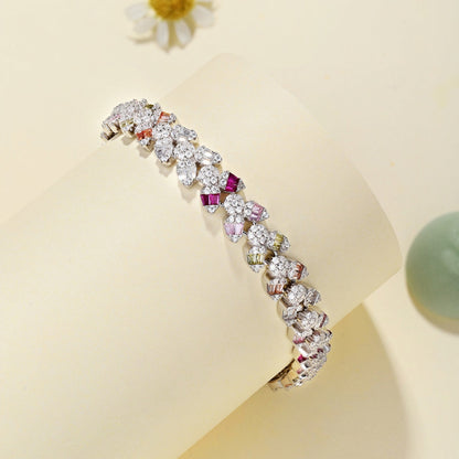 [Kismet Jewels ]Dainty Exquisite Flower Shape Daily Bracelet