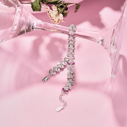 [Kismet Jewels ]Dainty Exquisite Flower Shape Daily Bracelet
