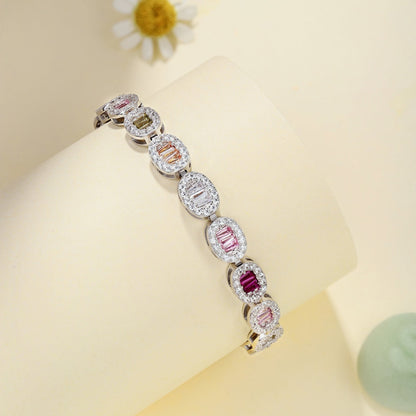 [Kismet Jewels ]Exquisite Ornate Emerald Cut Daily Bracelet