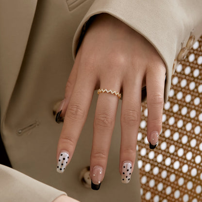 [Kismet Jewels ]Delicate Enchanting Wave Shape Daily Ring