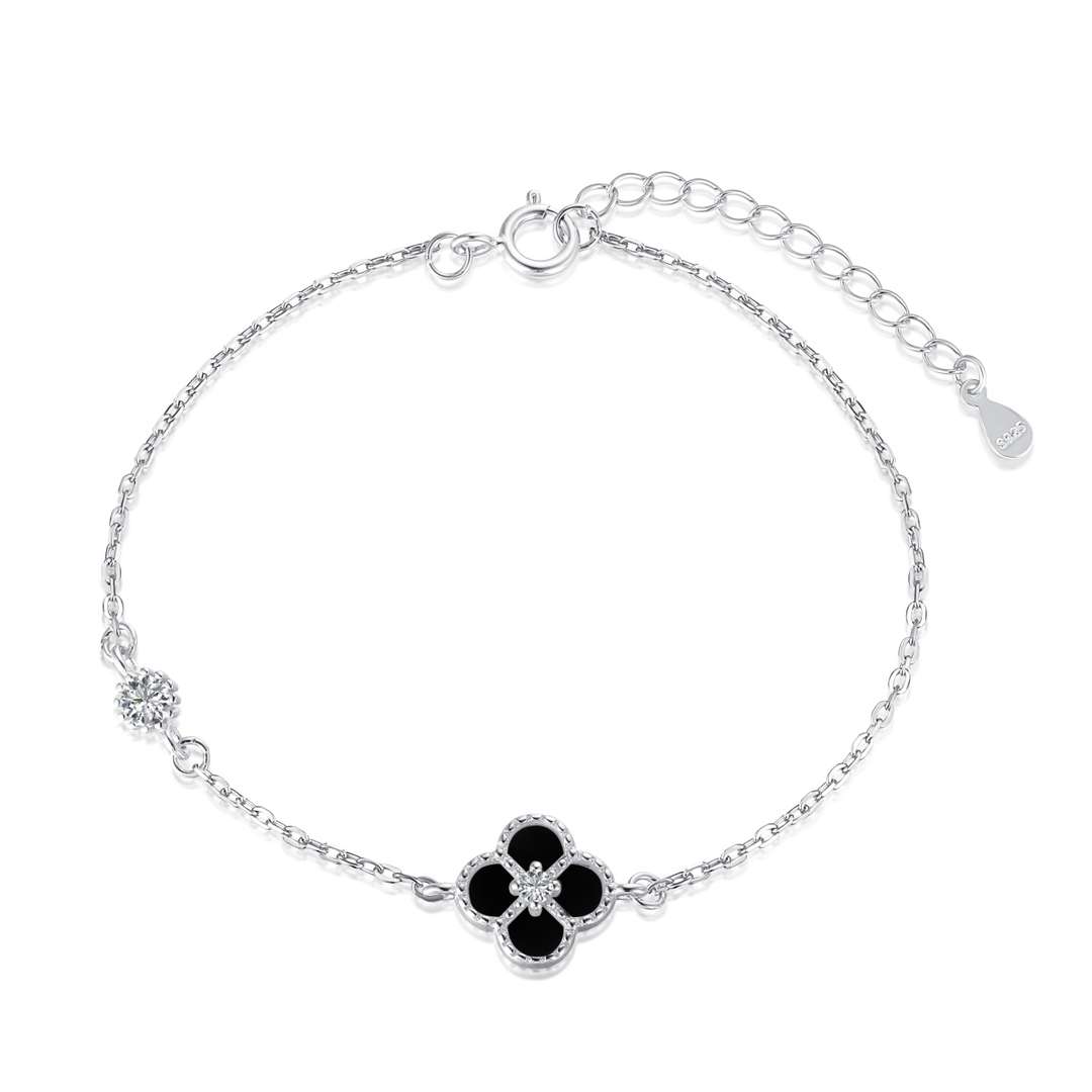 [Kismet Jewels ]Delicate Four Leaf Clover Bracelet
