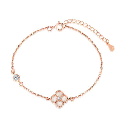 [Kismet Jewels ]Delicate Four Leaf Clover Bracelet