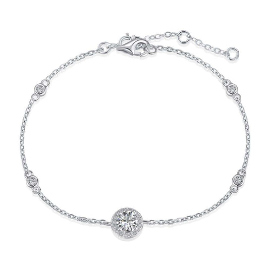 [Kismet Jewels ]Dazzling Round Cut Shape Bracelet