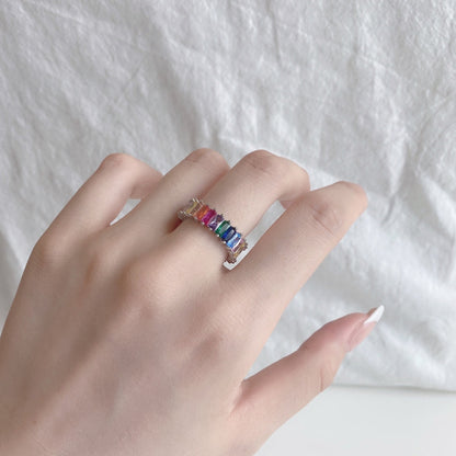[Kismet Jewels ]Unique Colorful Radiant Cut RIng