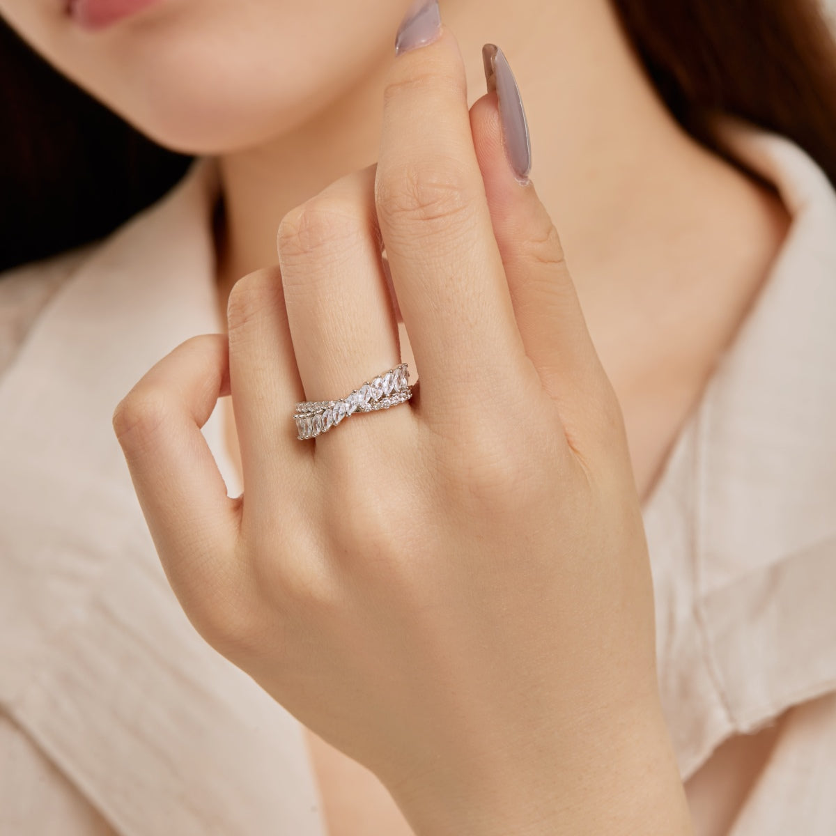 [Kismet Jewels ]Unique Colorful Marquise Cut Daily Ring