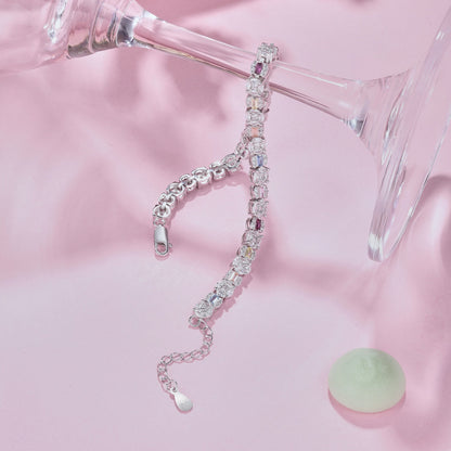 [Kismet Jewels ]Dazzling Radiant Multi Cut Daily Bracelet