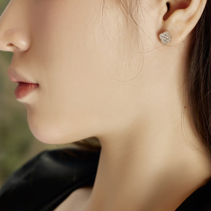 [Kismet Jewels ]Four-Leaf Clover Flower Shaped Earrings