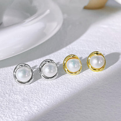 [Kismet Jewels ]Dainty Bread Pearl Earrings