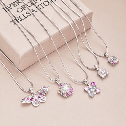 [Kismet Jewels ]Charming Flower Colorful Necklace