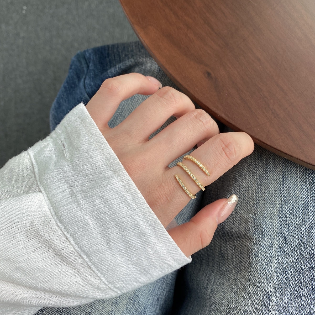 [Kismet Jewels ]Unique Vibrant Entangle Daily Ring