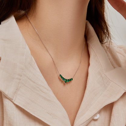 [Kismet Jewels ]Dainty Colorful Heart Necklace