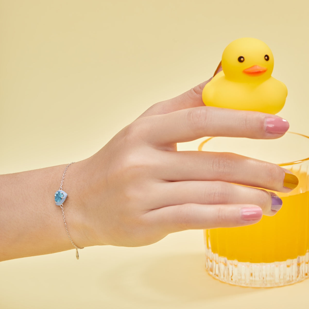 [Kismet Jewels ]Sparkling Romantic Heart Shape Lover Bracelet