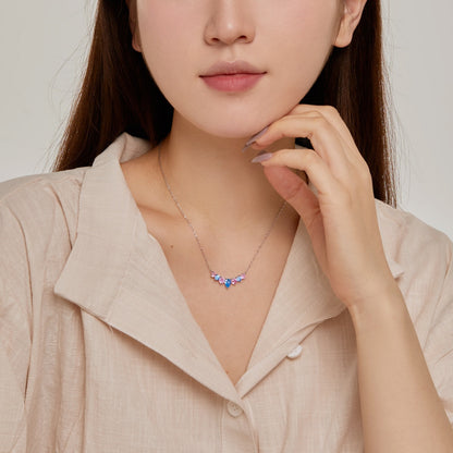 [Kismet Jewels ]Dainty Colorful Heart Necklace