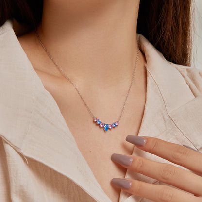 [Kismet Jewels ]Dainty Colorful Heart Necklace