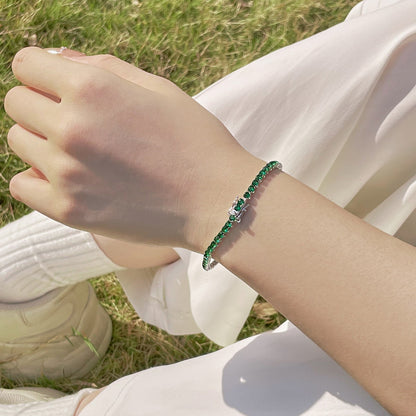 [Kismet Jewels ]Radiant Colorful Round Cut Party Bracelet