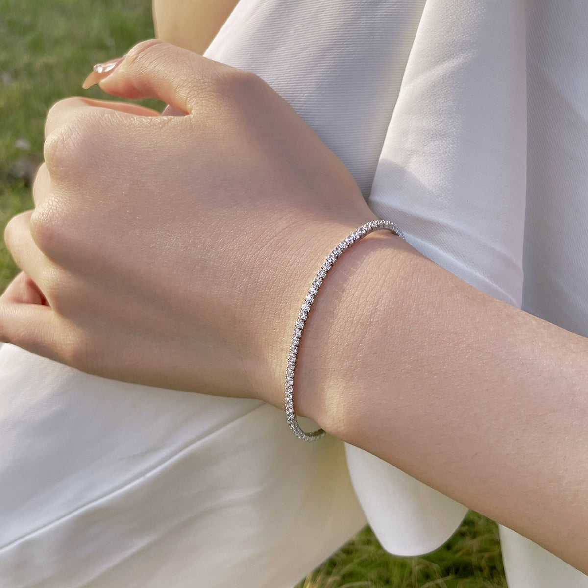 [Kismet Jewels ]Radiant Colorful Round Cut Party Bracelet