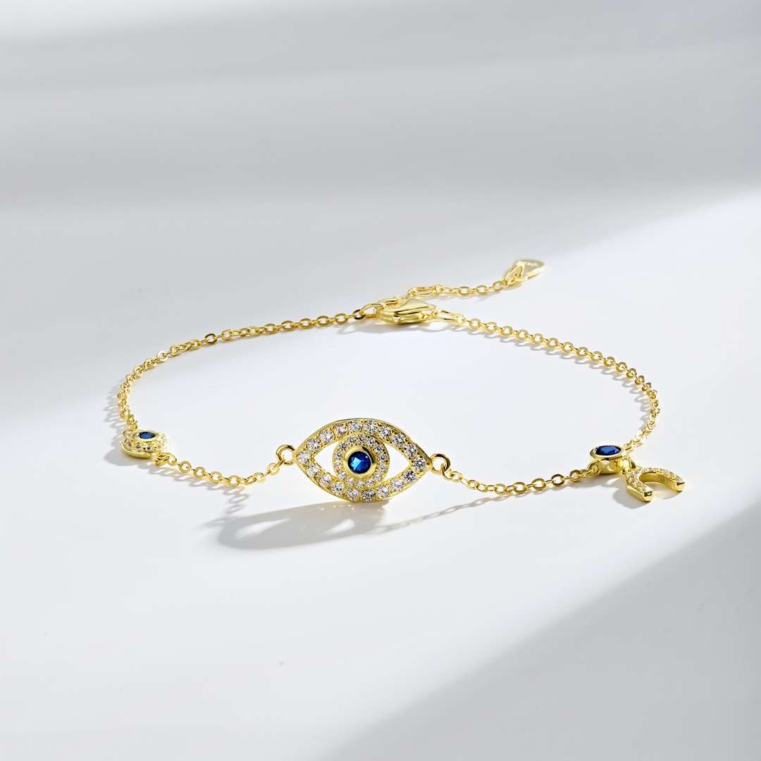 [Kismet Jewels ]Dainty Eye Shape Necklace