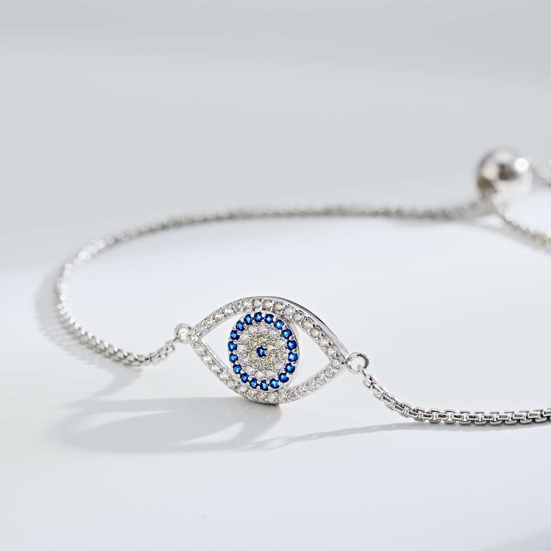 [Kismet Jewels ]Dazzling Eye Shape Necklace