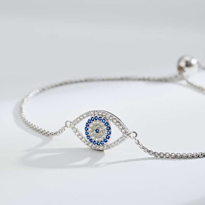[Kismet Jewels ]Dazzling Eye Shape Necklace